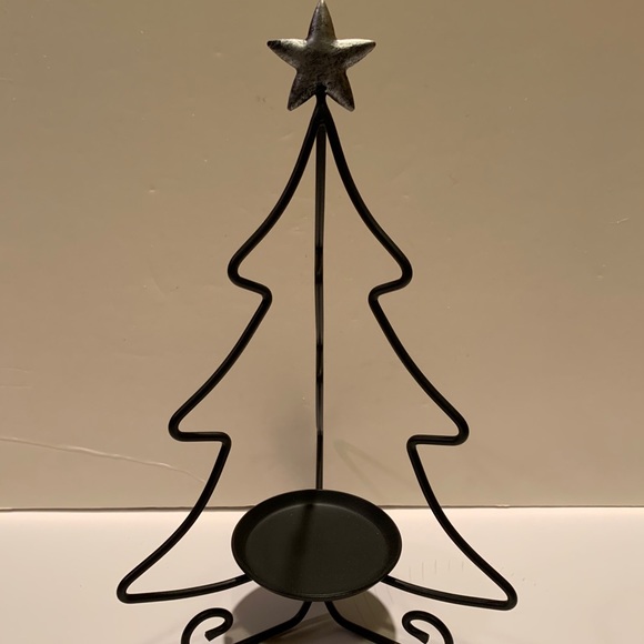 LONGABERGER WR IRON CHRISTMAS TREE CANDLE HOLDER